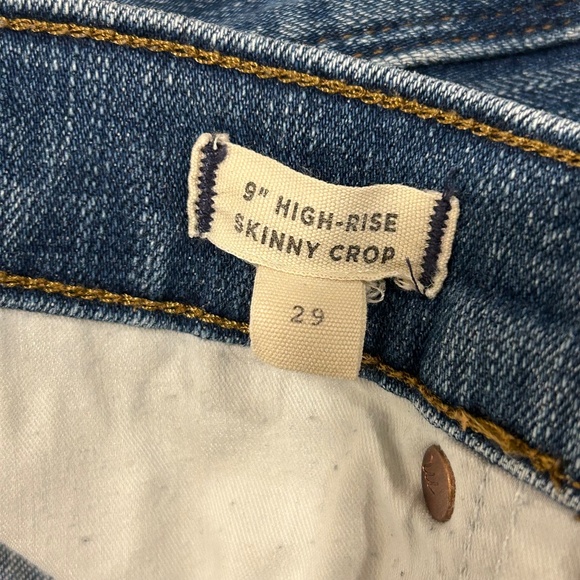 Madewell Jeans 9" High Rise Skinny Crop with Stretch 29 - Picture 4 of 13